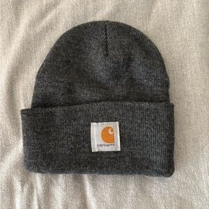 Carhartt Gray Ribbed Knit Hat